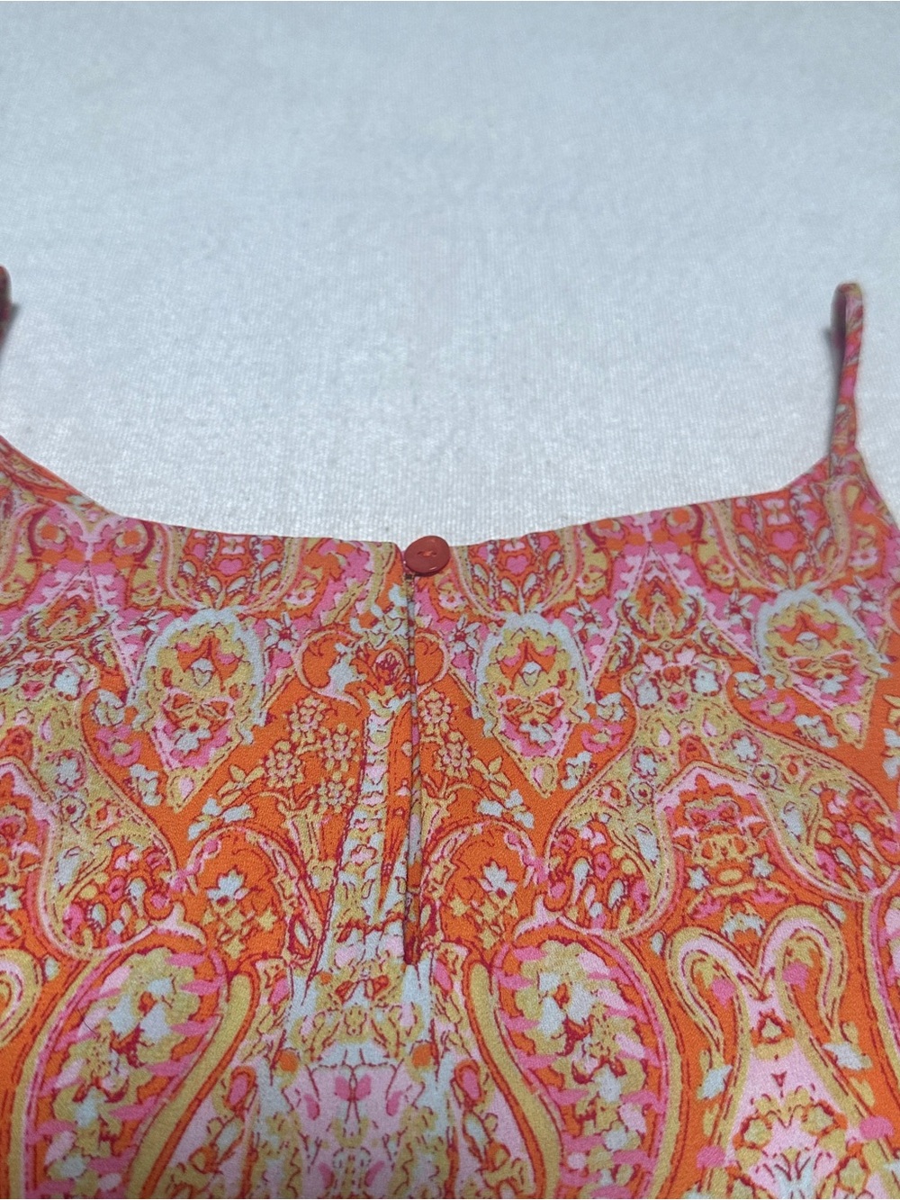 Violet & Claire Orange and Pink Paisley Halter Cami - Picture 10 of 11